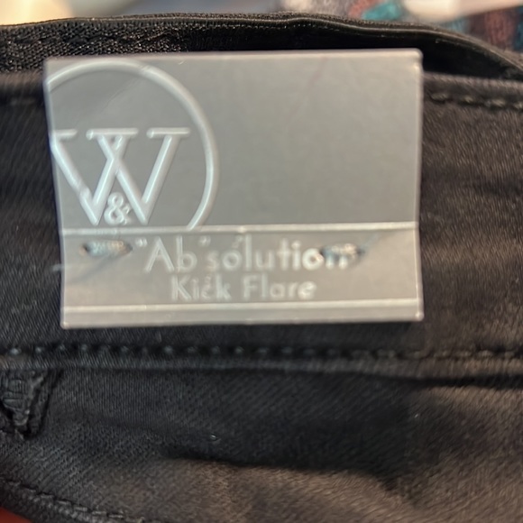 Wit & Wisdom Black Ab Solutions Kick Flare Jeans - Picture 12 of 14